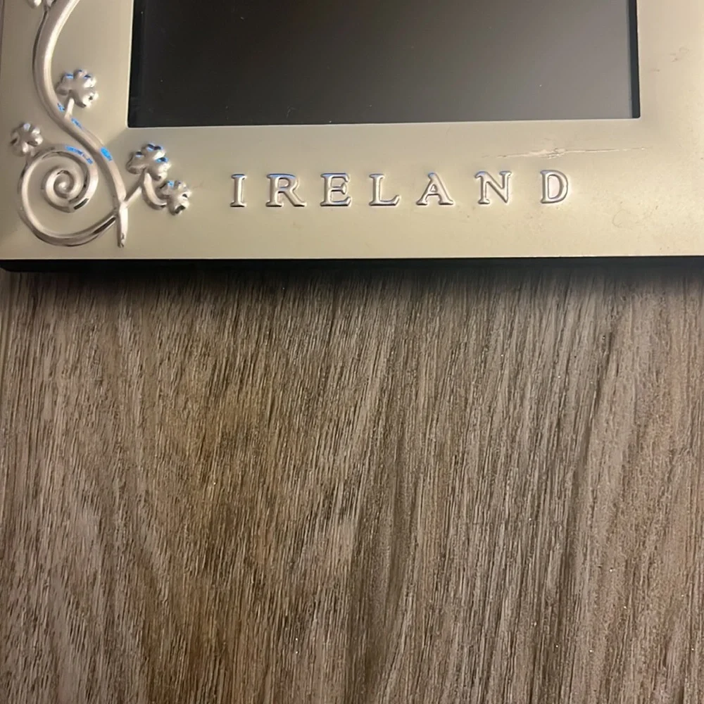 Silver 4x6 “Ireland” frame lovingly used as seen in photos